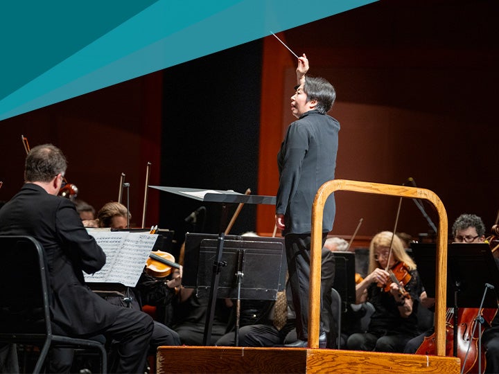 Xian Zhang conducting a New Jersey Symphony performance